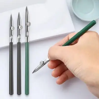 3 Buah Pena Seni Garis Halus yang Dapat Disesuaikan, Pena Gambar Berengsel Silang, Alat Lukis Teknis Kaligrafi untuk Seniman