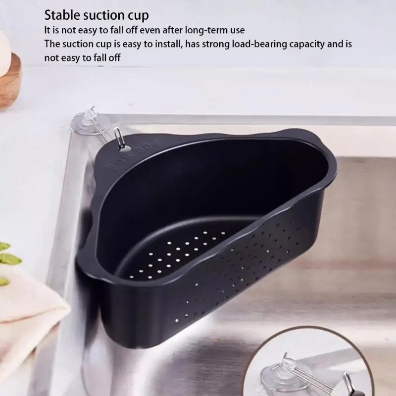 Triangular Sink Drainer Basket Safe Steel Mesh Drying Rack Multipurpose Function Strainer Storage Organizers