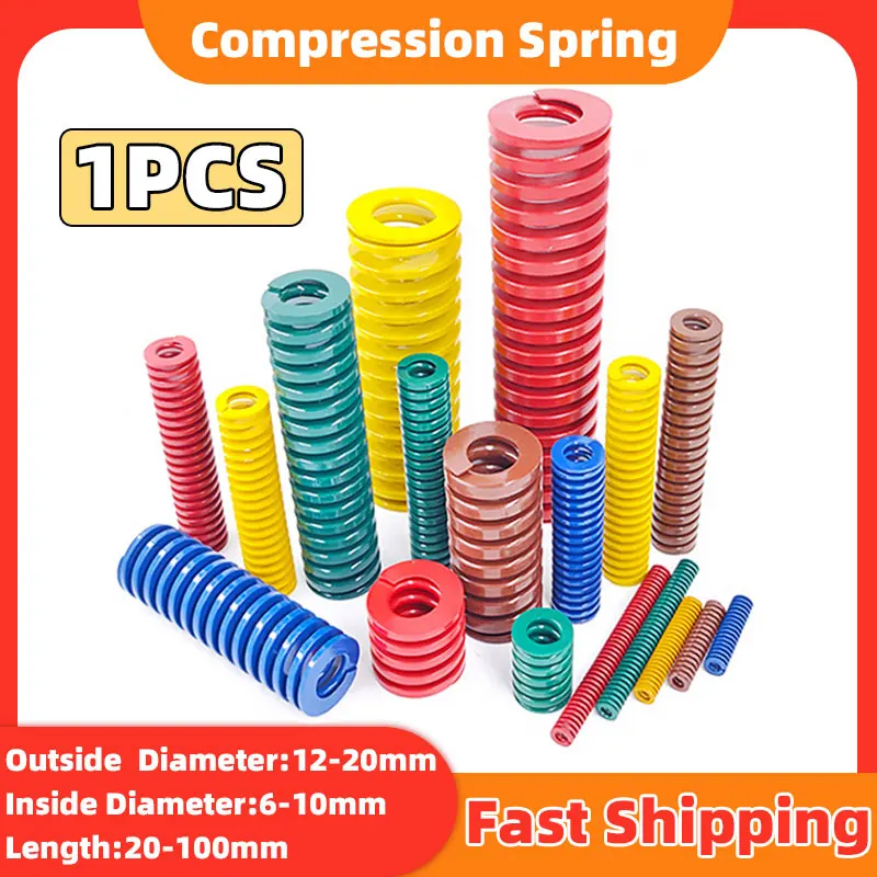 1PCS Compression Spring Die Mold Springs Light Load Spiral Stamping Compression Mould Die Spring for Support Lift Bars Tools