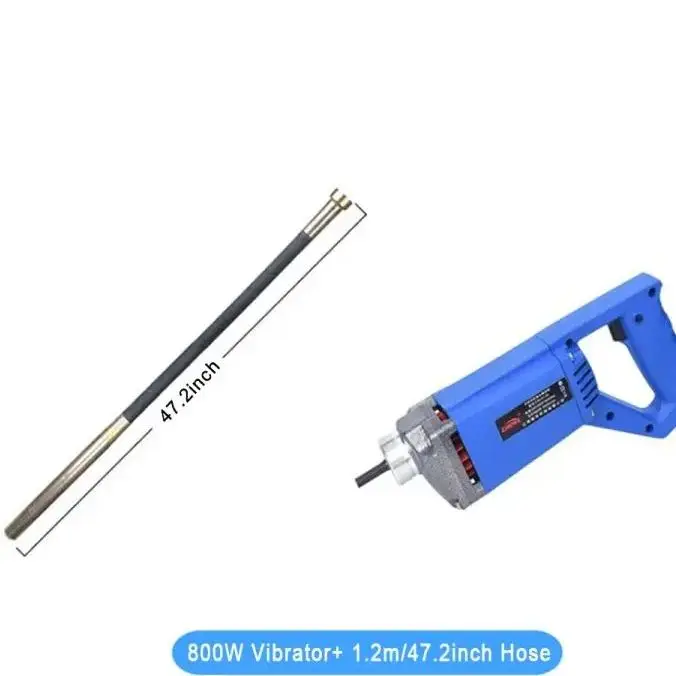 800 W elektrisch handbeton trilgereedschap Ergonomische handgreepvergrendelingsschakelaar afneembaar voor cement-gietwerkingen