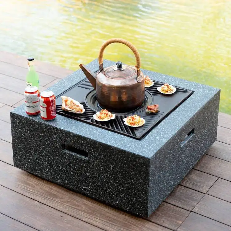 

Brazier Charcoal Grill Stove Courtyard Garden Villa B & B Heating Square Factory Direct Supply