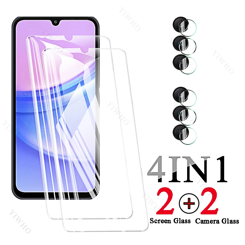 4in1 Protection Glass for Samsung Galaxy A15 A 15 SM-A155F 6.5