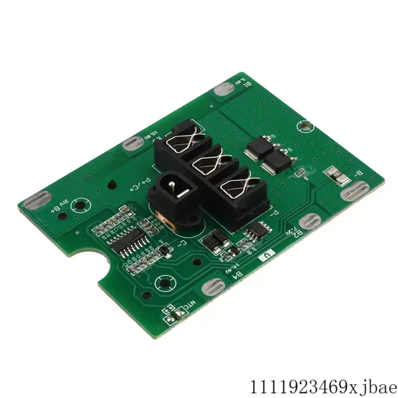 5S 21V 20A Lithium Battery Charging Protection Board BMS Module NTC Temperature Protection DC Connector For Drill Motor Tools
