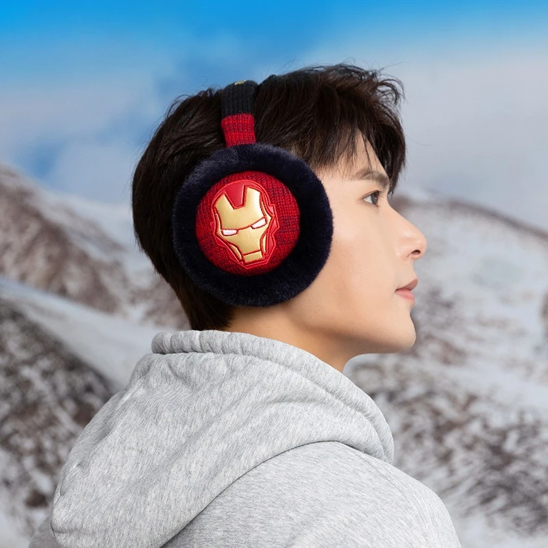 أعجوبة الرجل العنكبوت غطاء للأذنين المنتقمون الأبطال الخارقين الدافئة أفخم الحياكة الصوف الشتاء آذان دافئة يندبروف الرجال النساء الصبي هدايا عيد ميلاد