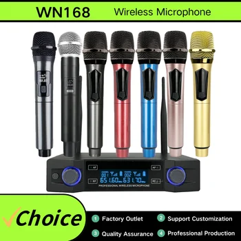 Microphone universel sans fil adapté aux performances sur scène, discours professionnels, KTV à domicile, option multiple de documents