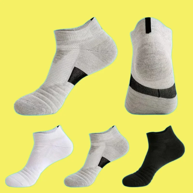 5/10 Paar Mesh Herren Boots socken Anti Slip atmungsaktive Casual Sports passende Baumwoll socken Sport Taille Herren hochwertige Socken