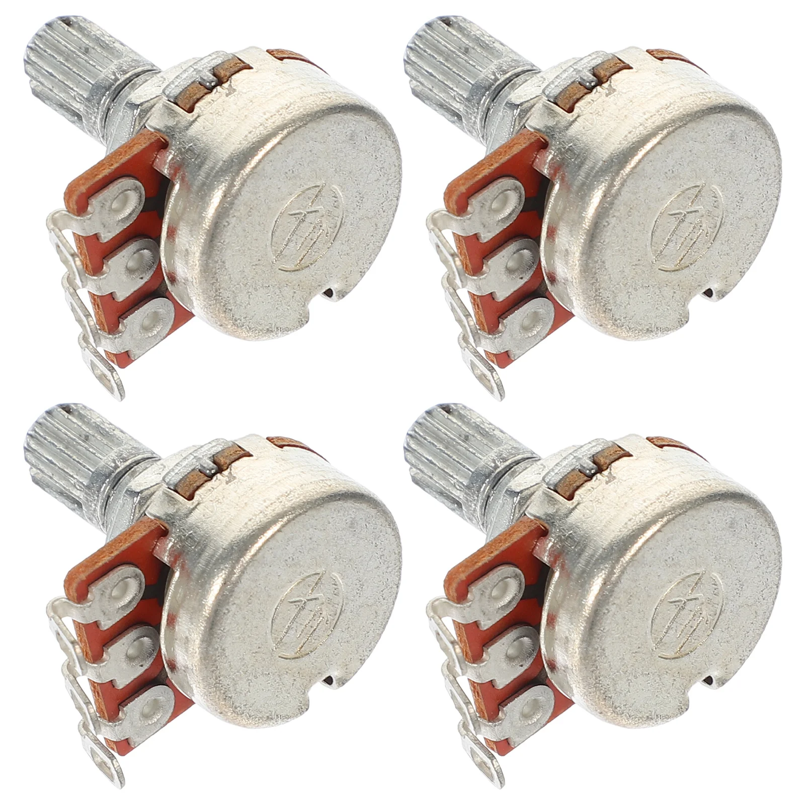 

4pcs Audio Potentiometer 500k Split Shaft Precision Craftsmanship Volume Control for Guitar Repair Small Potentiometer