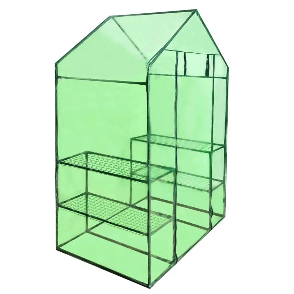 4-Shelf Walk-in Greenhouse - Durable Plant Growth Solution for Indoor & Outdoor Gardening