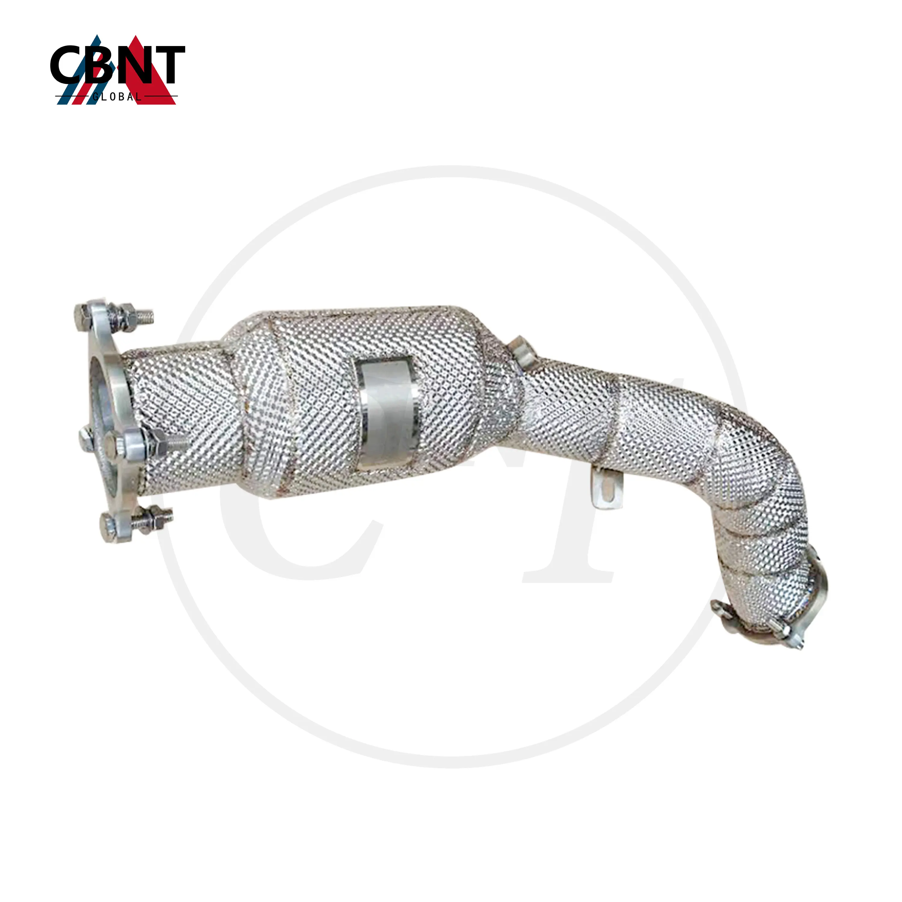 

CBNT Exhaust Headers with Catalytic Converter for Audi A4 A5 Q5 B8 2.0T Catted/Catless Downpipe SS304 Tuning Exhaust-pipe