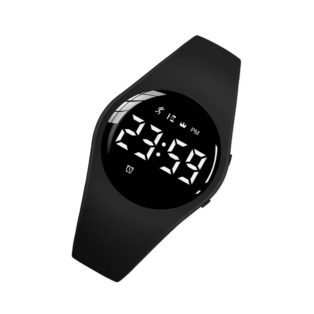 Vibration Alarm Clock For Kids Youth Electronic Waterproof Digital Watch Screen Durable Plastic Sports Wristwatch For