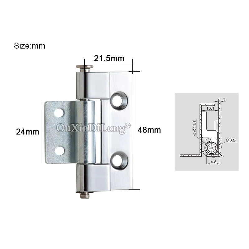 20PCS Zinc Alloy Industrial Hinges Distribution Box Bolt Hinges Switch Electric Cabinet Hinge Mechanical Equipment Latch Hinges