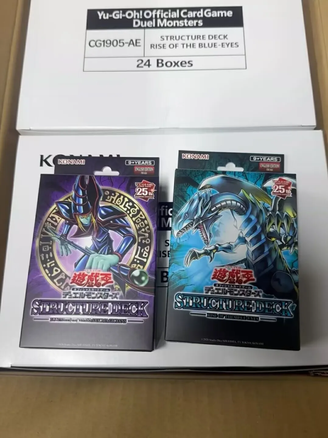 

2 Pcs Duel Monsters Yugioh Structure Deck: Illusion of the Dark Magicians Rise of the Blue Eyes Asian English Sealed Deck