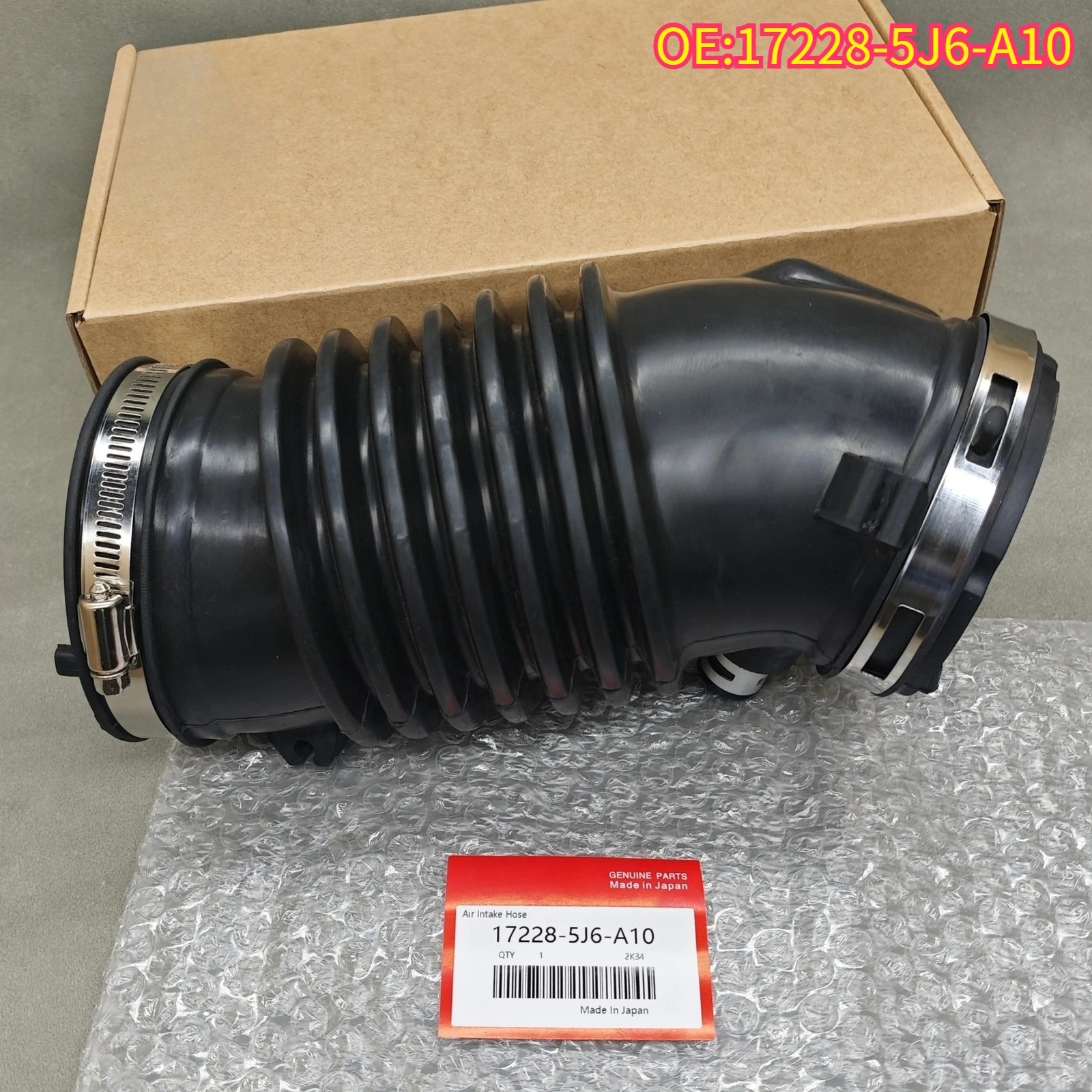 

High quality New For 17228-5J6-A10 Air Intake Tube Cleaner Hose Engine Air Flow Tube Air Cleaner Pipe Honda Odyssey 18-21