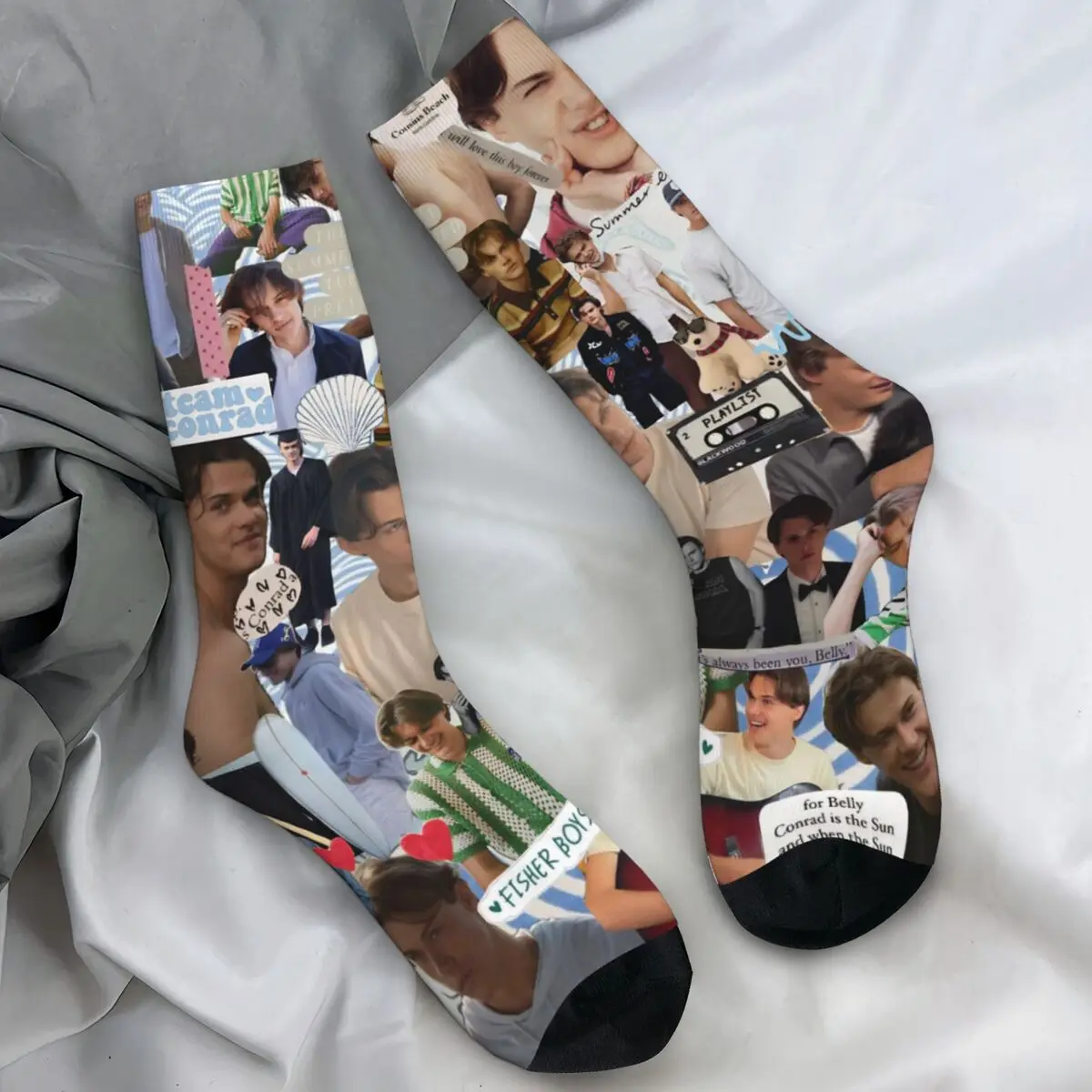 TSITP الصيف تحولت جوارب جميلة النساء الرجال كونراد فيشر الجوارب عالية الجودة الجوارب الخريف الدراجات عدم الانزلاق الجوارب هدية