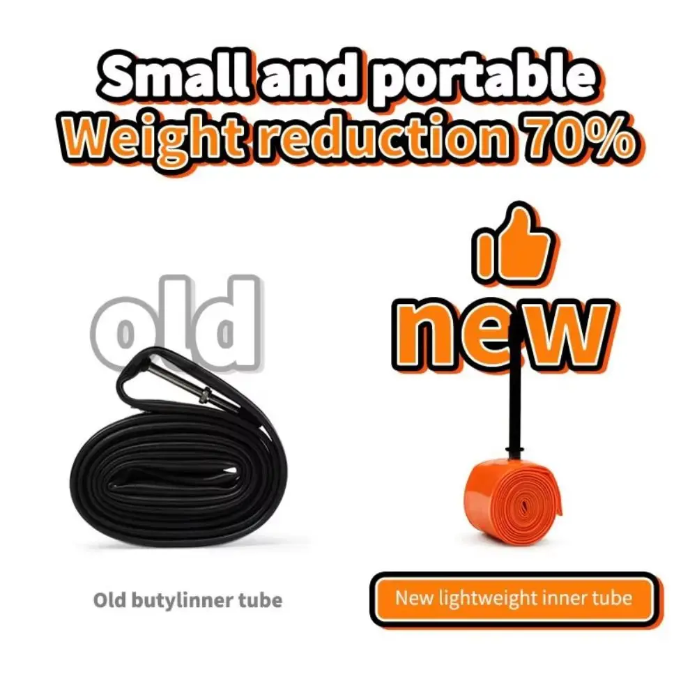 TPU Ultra Light Inner Tube French Valve Ultralight Bicycle Inner Tube Anti-ageing 700C Bike TPU Inner Tube Mountain Bike