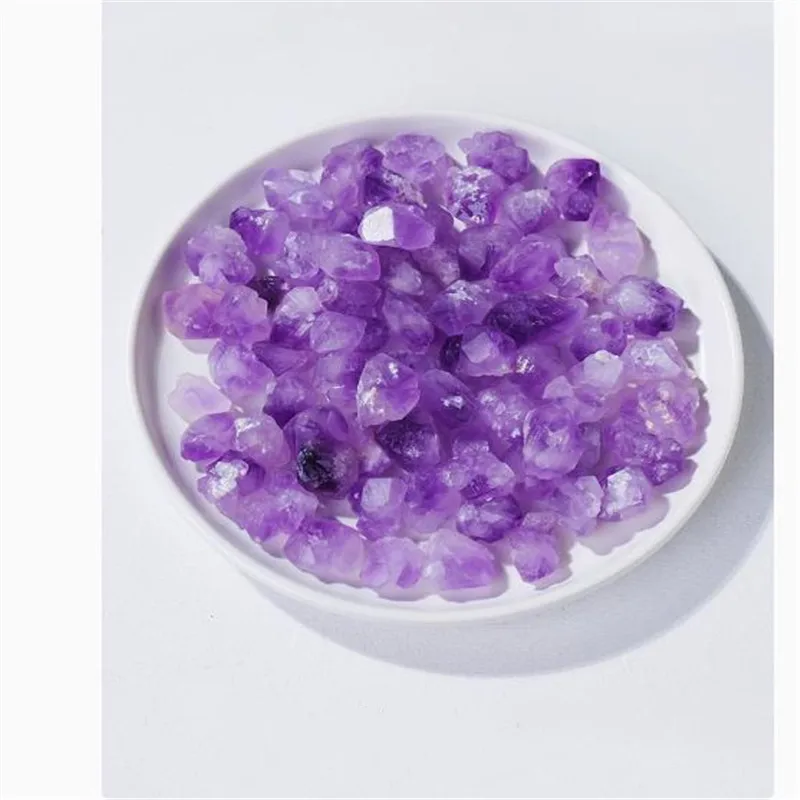 1000g Natural Amethyst Raw Quartz Small Cluster Healing Reiki Stone Crystal Point Specimen Home Decor Raw Crystals Minerales