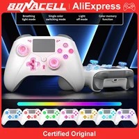 Mando Inalámbrico para PlayStation 5/PS5/PS4/PC/iOS/Switch, Controlador de Juegos con Sensor Giroscópico de 6 Ejes, Vibración Dual y Funciones Turbo