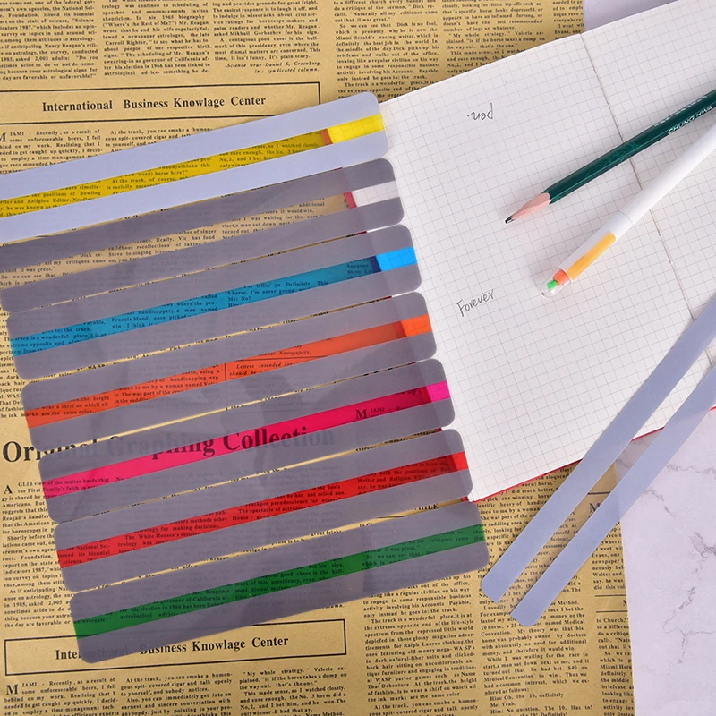 Reading Guide Strips Fluorescent Color Overlay Bookmark Reading Strips Reading Aids