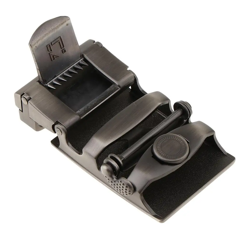 Alloy Automatic Slide Buckle Rectangular Metal Belt Buckle Replacement Antique Accessories for Men's Western Belts 36mm Wide