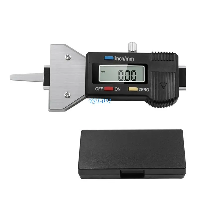 E15A سيارة الإطارات فقي عمق اختبار المقاوم للصدأ شاشة ديجيتال 0-25.4 مللي متر متر مقياس لشاحنة الإطارات فقي مدقق أدوات الرصد