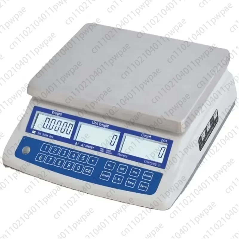 Digital Desktop Scale 15kg Capacity Price Calculation Counting Scale Display Steel Plastic Material Commercial Weighing Scale
