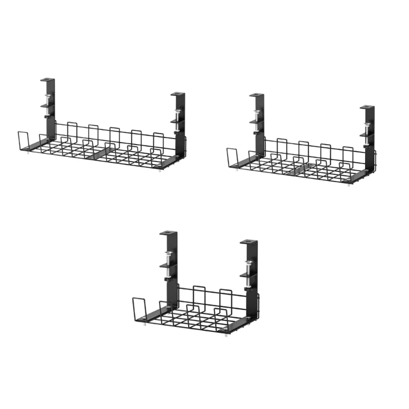 

Cable Management Under Desk Tray,Under Desk Cable Organizers for Wire Management.Under Desk Cord with Clamp