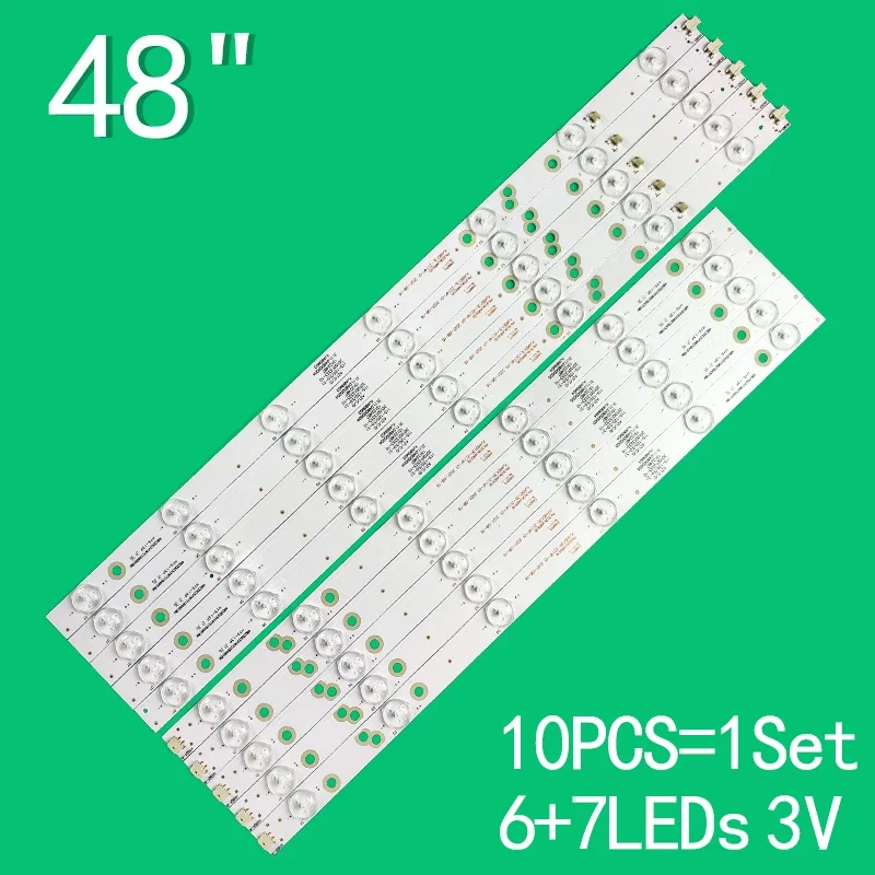 

LED Backlight strip for 6LED+7LED KJ48D13L-ZC14F-01 KJ48D13R-ZC14F-01 303KJ480035\36 KJ48D13/R-L