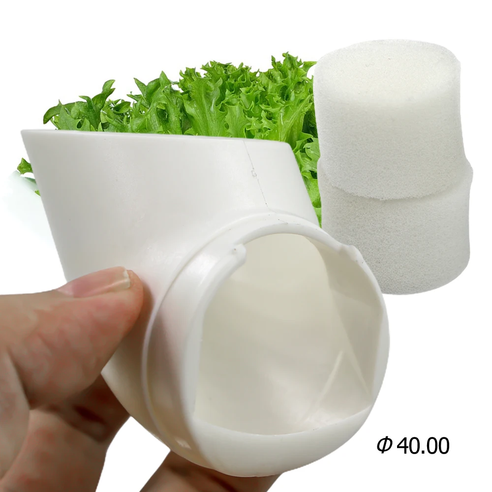 5-20PCS Hydroponic PVC Pipes Elbow Planting Basket Garden Greenhouse Vegetable Soilless Cultivation Cups Aeroponics Grow System