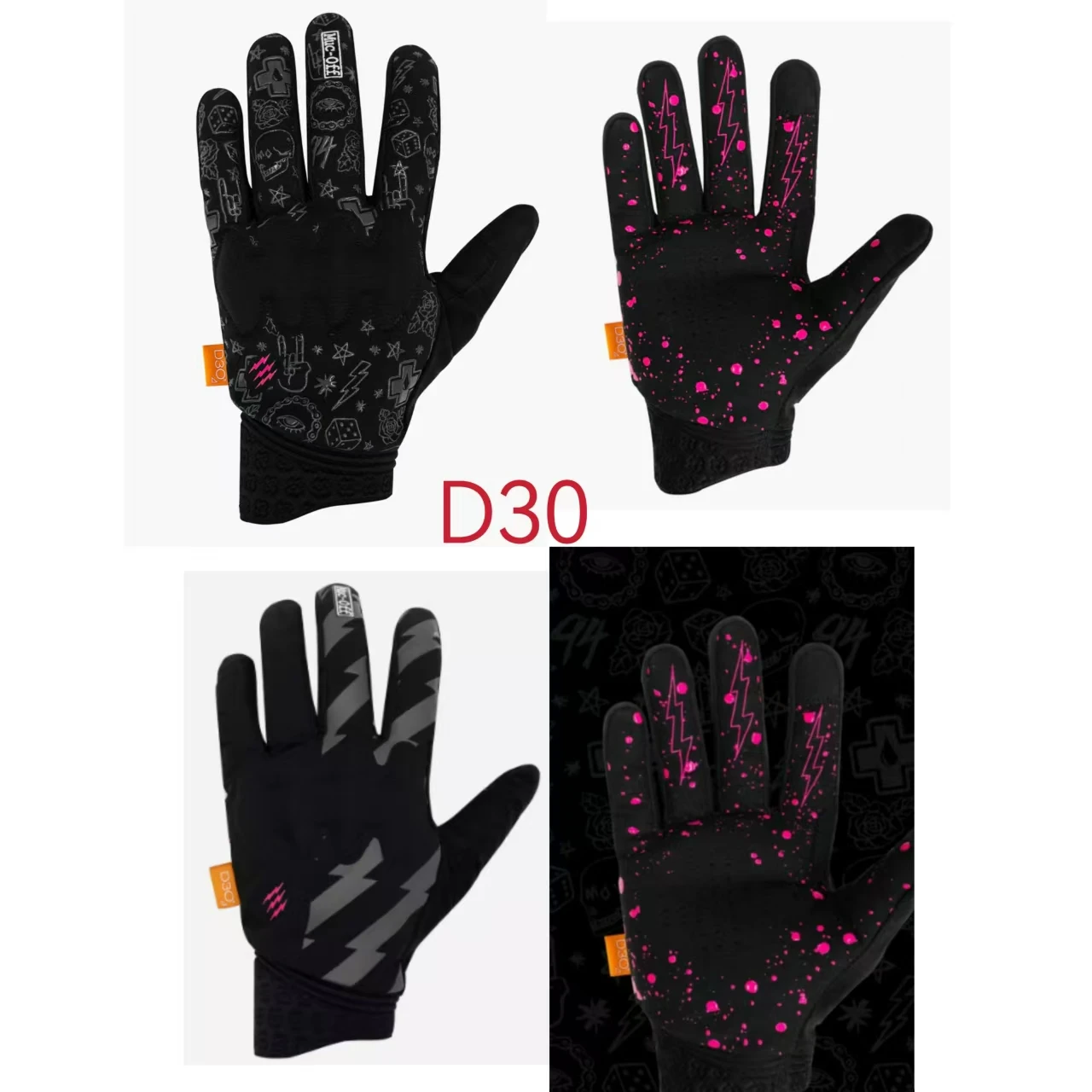 Muc  new D30 protective case long finger comfortable and wear-resistant riding essential gloves