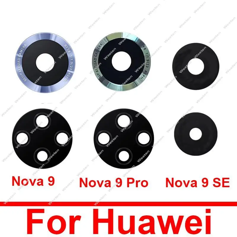 

Back Rear Camera Lens Glass For Huawei Nova 9 9 Pro 9Se Back Rear Camera Big Lens Glass with Sticker Replacement