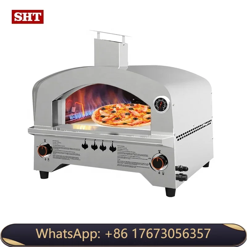 Macchina commerciale all\'aperto del forno a Gas di prezzi economici per la Pizza del pane