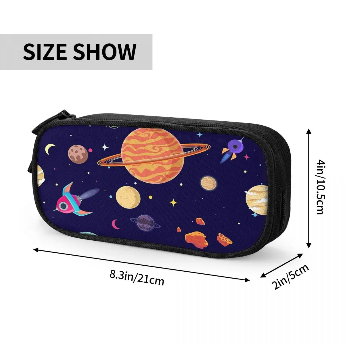 Solar System Pencil Case for Kids Gifts Pen Box Pencil Bag Stationery Supplies Pen Holder Bag