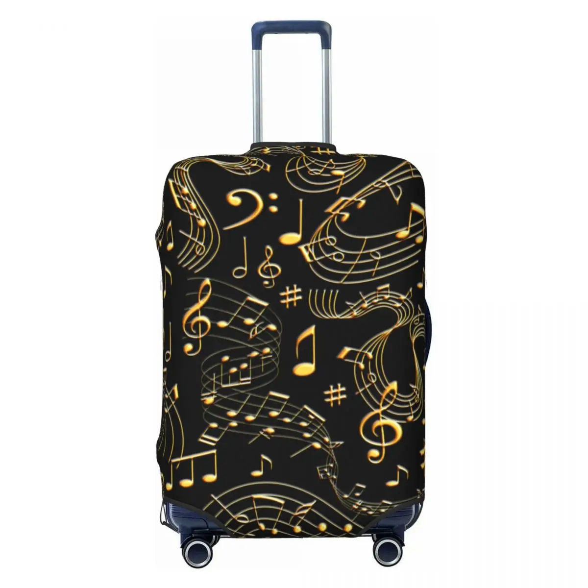 

Custom Music Musical Notes Luggage Cover Fashion Suitcase Protector Covers Suit For 18-32 inch