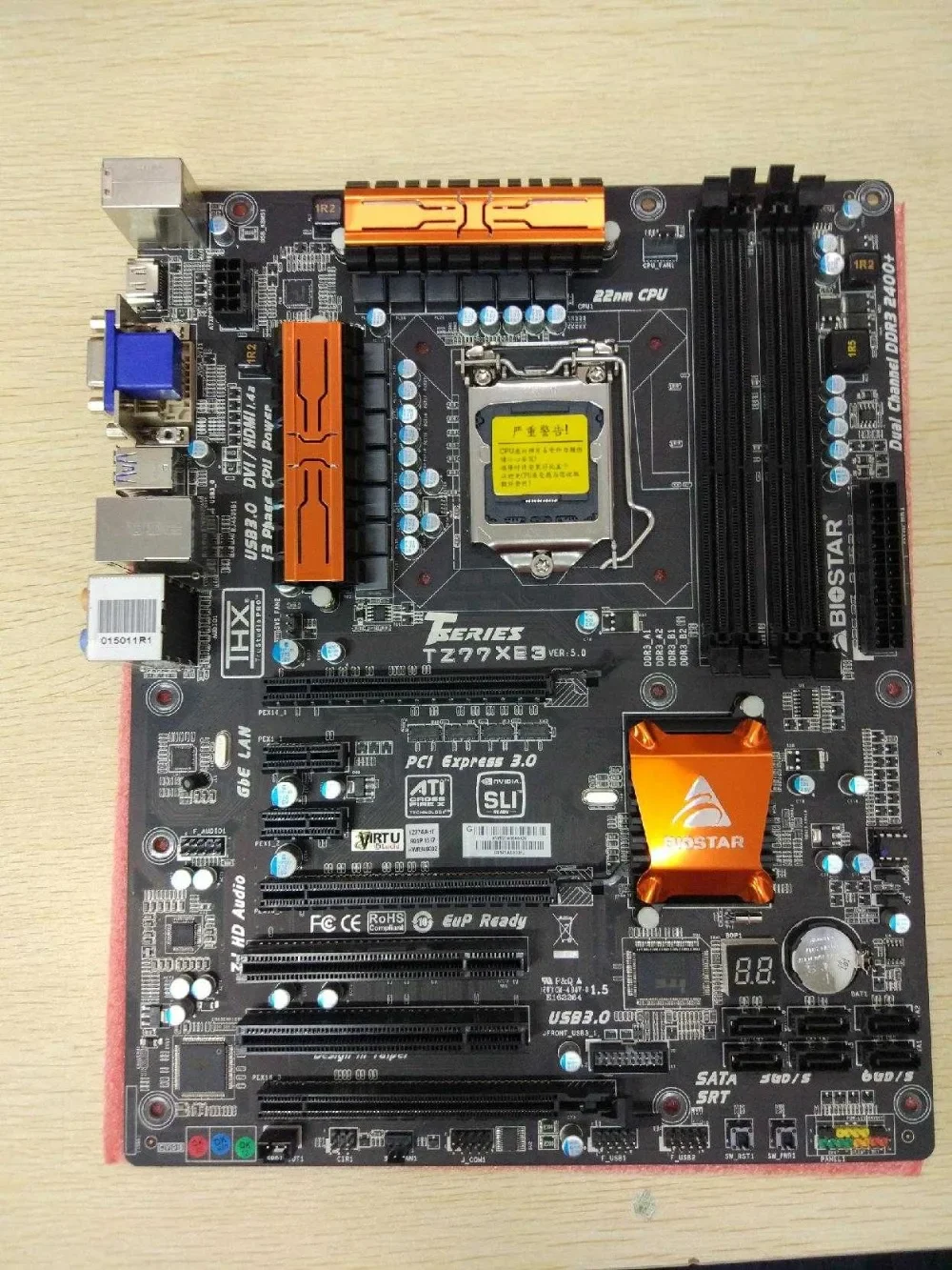 Imagem -02 - Placa-mãe Soquete de Sobrefrequência 32gb Ddr3 i7 i5 i3 Tz77xe3 1155