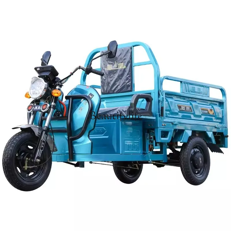 Agricultural Electric Tricycle Truck Load Adult Pull Goods Express Stall New Household Battery Car