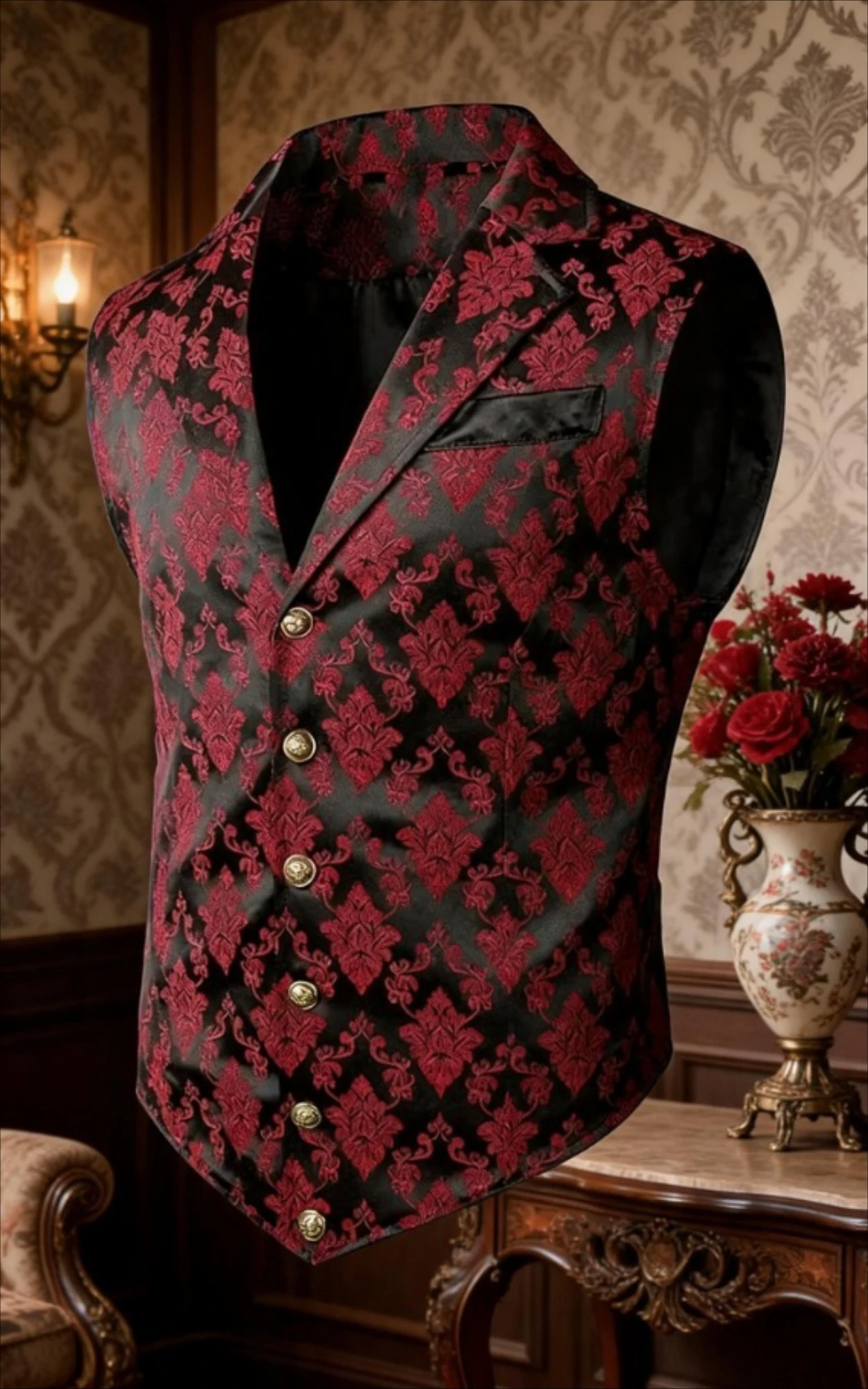 Męska kamizelka w stylu retro, – Victorian Men'S Formal Wear recenzja i cena