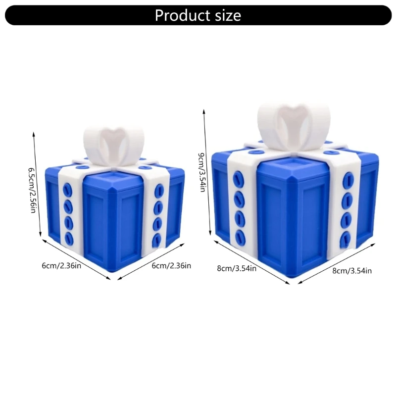 Prank Gift Box 3D Printed Screw Puzzle Novelty Money Holder Black Desktop Decors Joke Gift Container Screw Box P31B