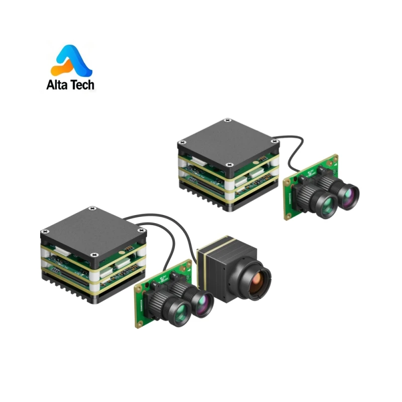 AI VisionCube D Racing FPV AI Locking Tracking System, Single/Dual Camera Target Locking Guidance Drone Accessories, Plastic Mat