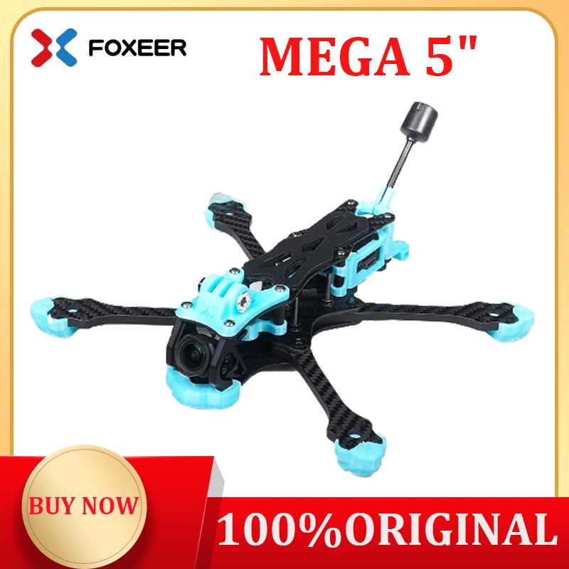 

FOXEER MEGA 5" Freestyle FPV Frame Wheelbase 220mm Supported System O3/Analog/Vista/HDzero/Walksnail For RC Racing Drone