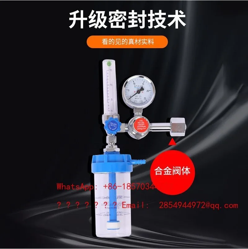 Medical Oxygen Regulator Oxygen Pressure Gauge for Oxygen Cylinder view 3