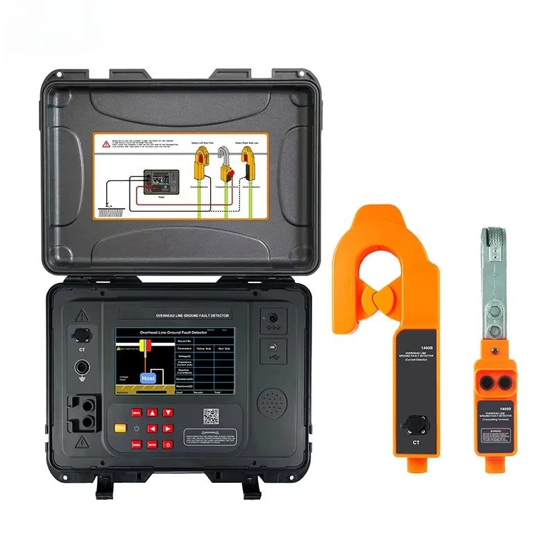 VLUUKE VKCR1400B Aluminum Alloy IP67 Cable Fault Locator Electronic Overhead Line Grounding Fault Detector Piercing Device