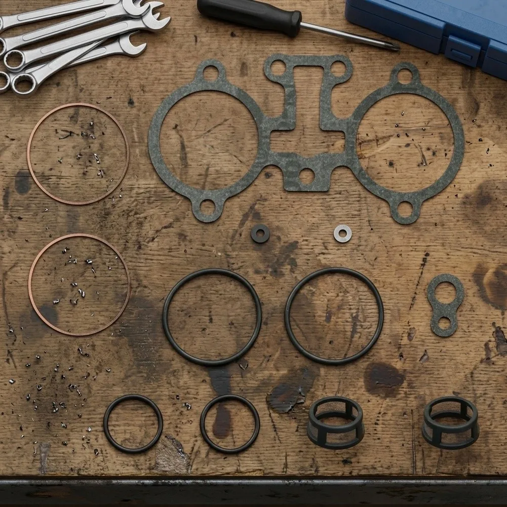 1 Set Throttle Body Repair Rebuild Kit With Twin Injector Pod Gasket Seals For TBI System 17078273 5235048 Auto Parts