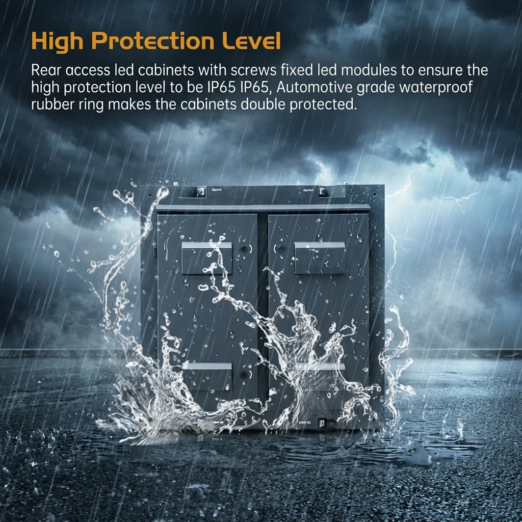 Customized Products P4 Stadium Waterproof IP65 Outdoor SMD1921 LED Billboard Video Wall Advertising Display 6000cd Brightness Fu