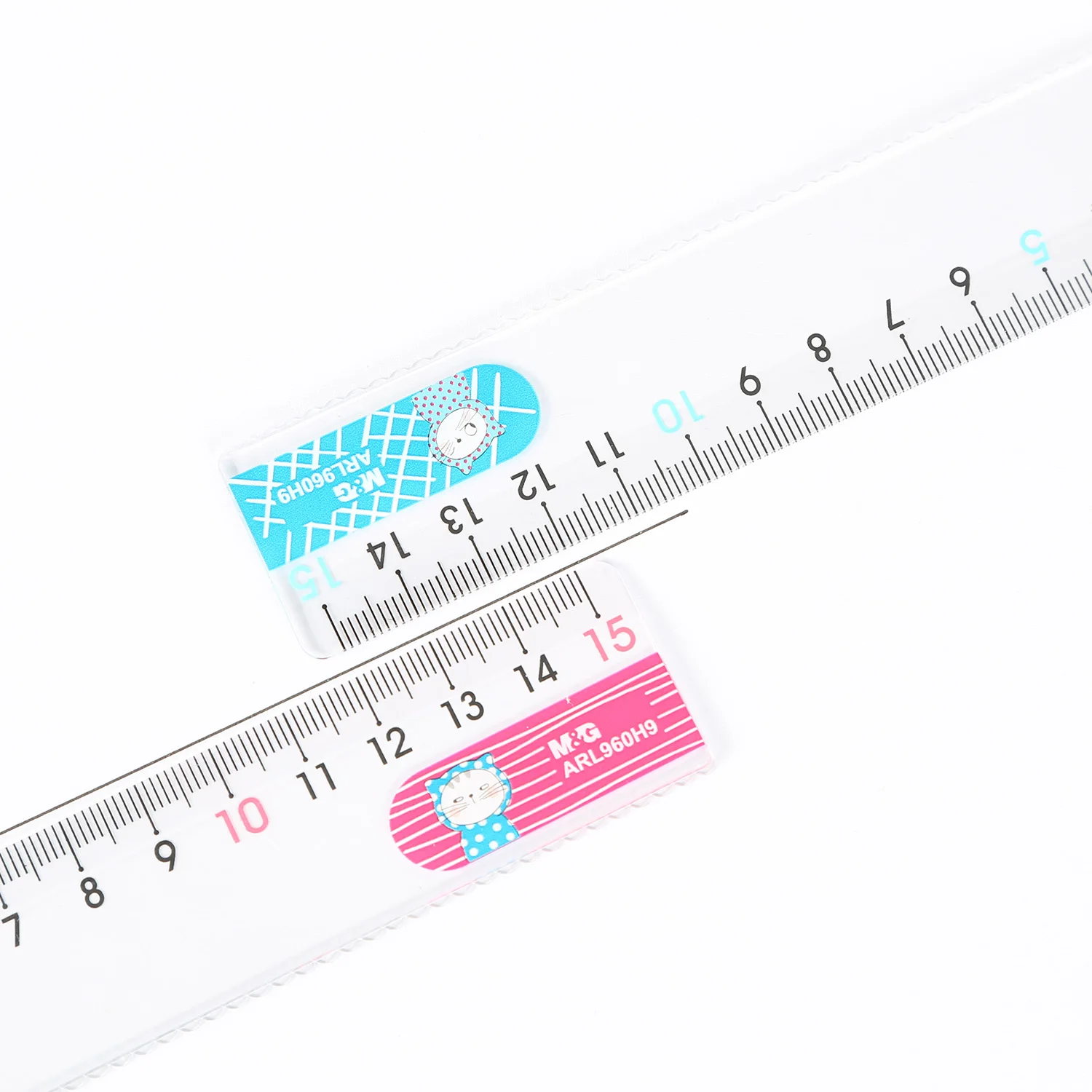 M & G so Many Cats Best Selling 15Cm Plastic Big Digital Custom Straight Ruler for School Supply