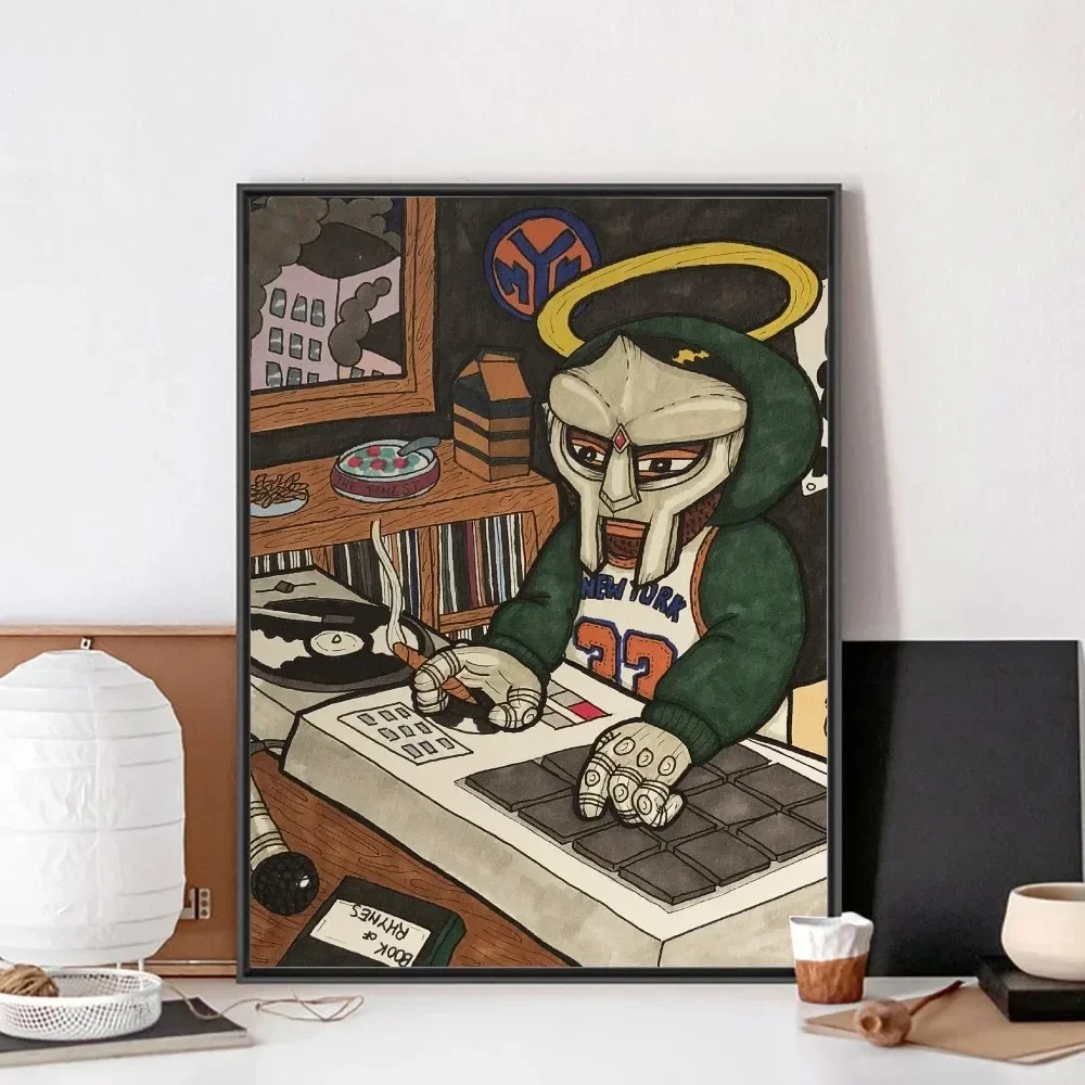 MF Doom Comic Poster No Framed Poster Kraft Club Bar Paper Vintage Poster Wall Art Painting Bedroom Study Stickers