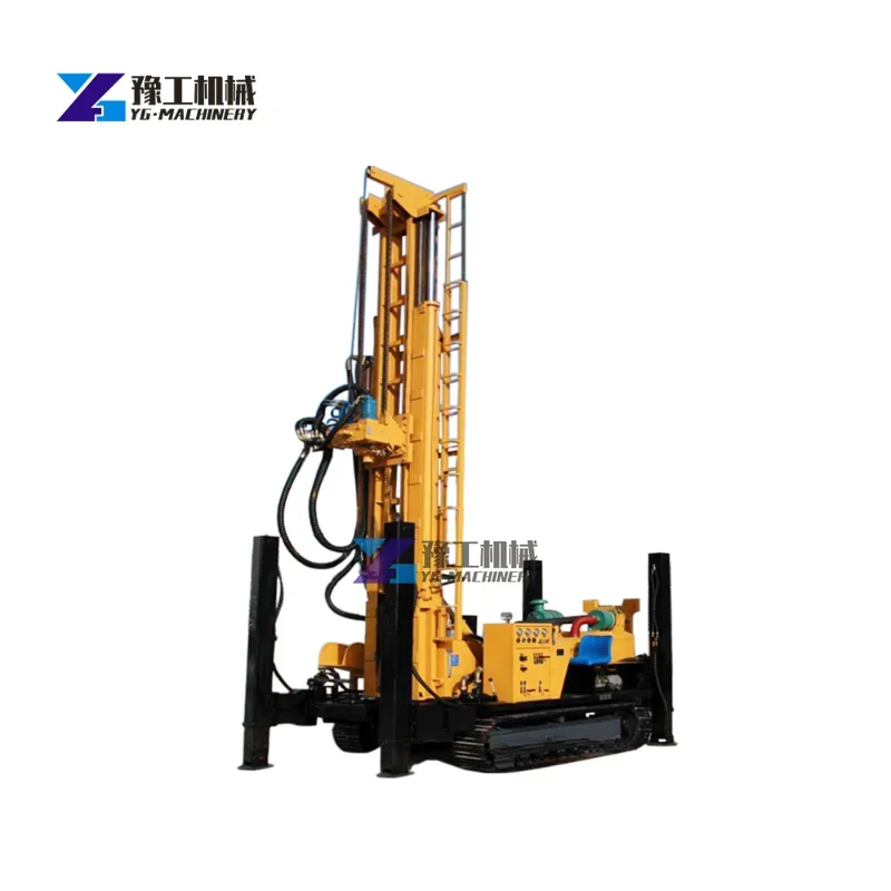 Air DTH Water Well Bore Hole Drilling Rig 200m Depth Rock Drilling Machine Russia Max Philippines Yellow Australia Diesel Key