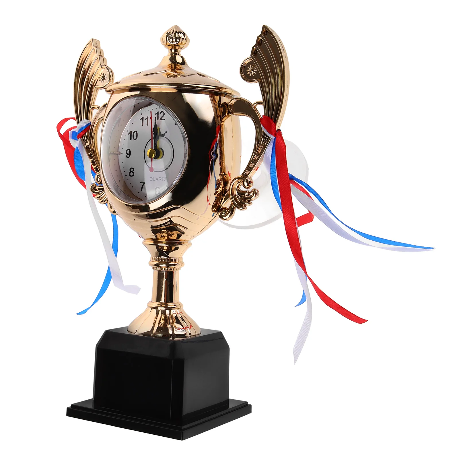 

Golden Trophy Alarm Clock for Bedroom Grad Students Desk Table Gift Decoration Novelty Clock Retro Creative Prize