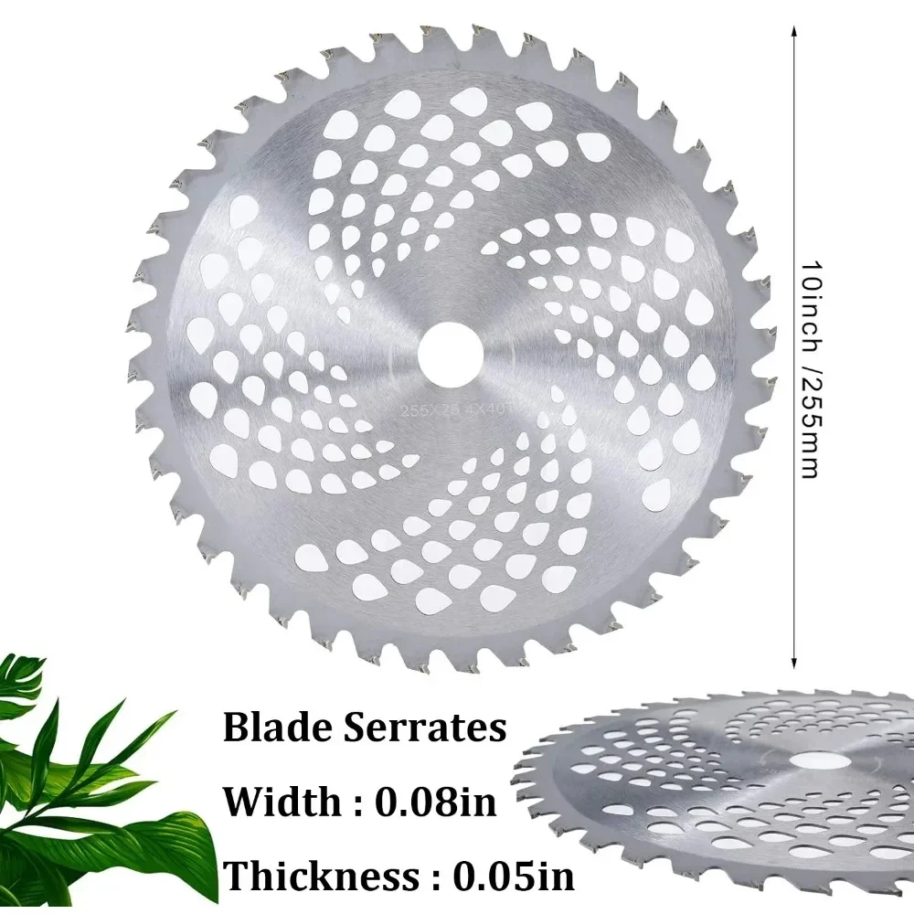 1PC Durable Lawn Mower Weed Trimmer Blade Head 40/60/80 Teeth Wood Mower Disc for Brush Cutter Trimmer Garden Weed Mower Parts