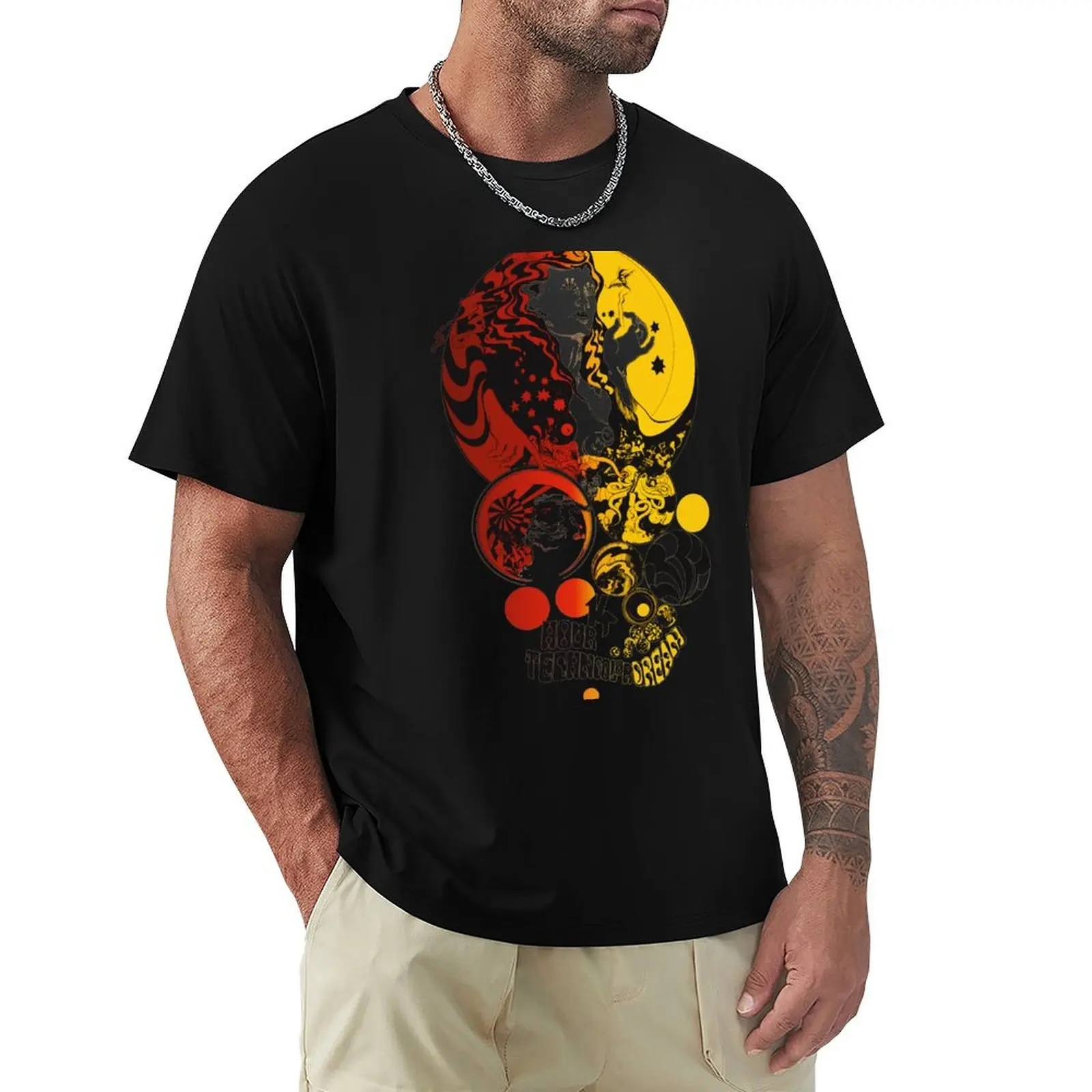 Camiseta The 14 Hour Technicolor Dream com estampa minimalista de arte
