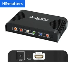 Konwerter HDMI na RGB 1080P Konwerter HDMI na komponent Ypbpr dla PS4 Xbox DVD Wejście HDMI na wyjście YPbpr